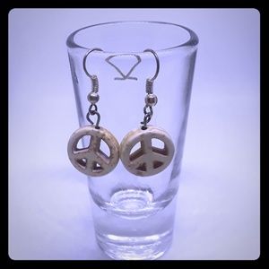 Peace sign earrings